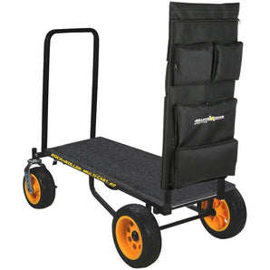 RocknRoller R2RT 350lb Capacity DJ Equipment Transport Cart+Accessory Bag+Deck
