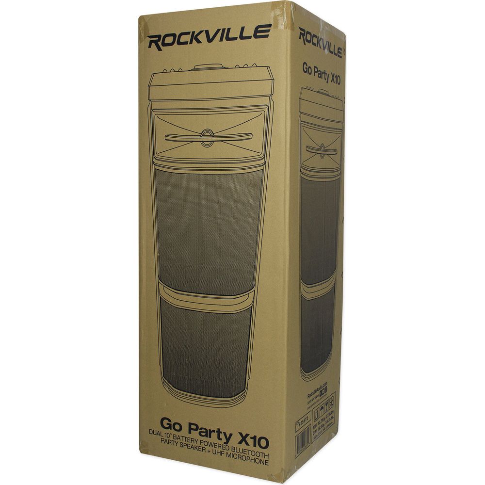 Go Party X10 Karaoke System with 3 Microphones