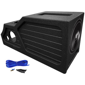 Hifonics 12" Subwoofer+Center Console Sub Box For 2014-18 Chevy/GM Crew Cab