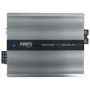 Marts Digital MXS 4000x4 2 OHMS 4000w RMS 4 Channel Class D Car Amplifier Amp
