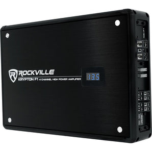 Rockville KRYPTON F1 1600w Peak / 400w RMS 4 Channel Amplifier Car Audio Amp