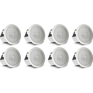 (8) JBL CONTROL 12C/T 3" 15w 70v In-Ceiling Speakers For Restaurant/Bar/Cafe