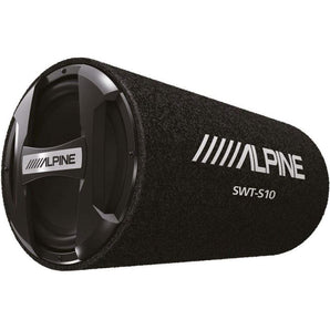 ALPINE SWT-S10 1200w 10" Car Subwoofer in Bass Tube Enclosure+7-Band Equalizer