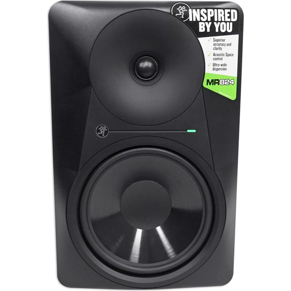 MR824 8" 85 Watt Powered Studio Monitor Class A/B Bi-Amped+Free Speaker