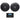 KICKER KMC3 Gauge Hole Digital Media Bluetooth Receiver+(2) 5.25" Black Speakers