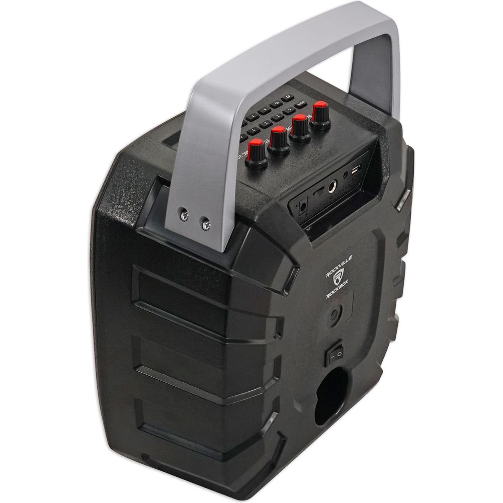 ROCKBOX 6.5" Rechargeable Portable Bluetooth Karaoke Speaker+Mic