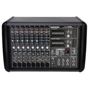 Mackie PPM1008 8 Ch 1600w Powered Mixer, 32 Bit FX+Headphones+Mics+Cables+Cases