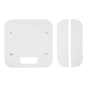 Rockville Top+Bottom White Totem Plates to Make RTP32W/RTP82W into White Stands