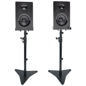 (2) SAMSON M30 Powered 20w Studio Monitors Speakers with Adjustable Stands