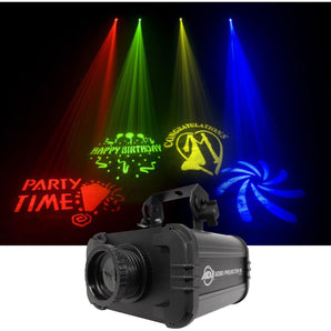 American DJ ADJ GOBO PROJECTOR IR LED Light w/ 4 Colors+4 Patterns+(2) Scrims