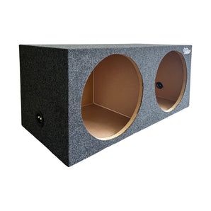 Audiosavings ALV12 Dual 12" Sealed Car Sub Enclosure Box 1.58 Cu Ft 3/4" MDF