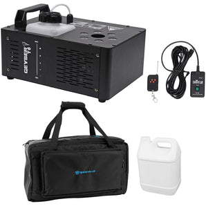 Chauvet DJ Geyser T6 Fog Machine Fogger, LED RGB+Remote+Waterproof Carry Bag