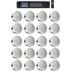 (20) JBL 3" Ceiling Speakers and 6-Zone Bluetooth Amplifier For Restaurant/Bar/Cafe