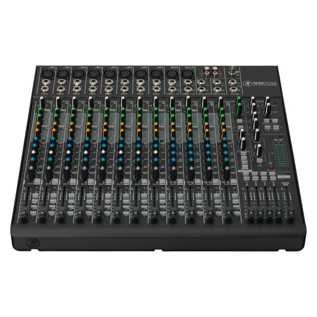 Mackie 1642VLZ4 Mixer 16-channel Compact Analog Low-Noise w/ 10 ONYX Preamps