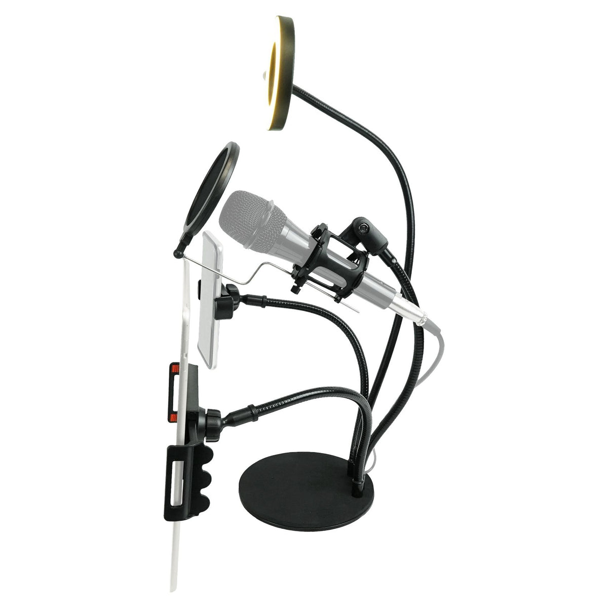 Conference Room/Work From Home Desk Light w/Mic + Phone + Tablet Stand