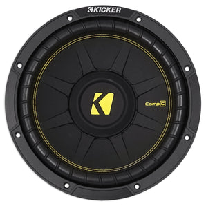 KICKER 44CWCS104 CompC 10" 500w Car Subwoofer+Vented Sub Box+Amplifier+Amp Kit