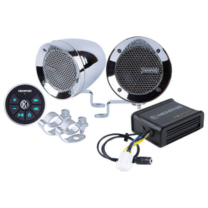Memphis Bluetooth ATV Audio w/ Handlebar Speakers For Suzuki Vinson 500