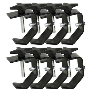 (8) Chauvet CLP-02 Truss Lighting Clamps For Light Mounting Up to 55 LBS CLP02