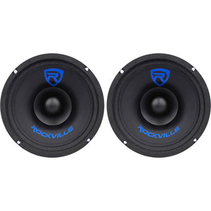(2) Rockville RM68SP 6.5” 240W MidRange Car Speakers 8 Ohm CEA Compliant