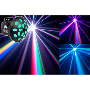American DJ VERTIGO HEX LED 12 Watt 6-Color Dance Floor Effect Light+Headphones