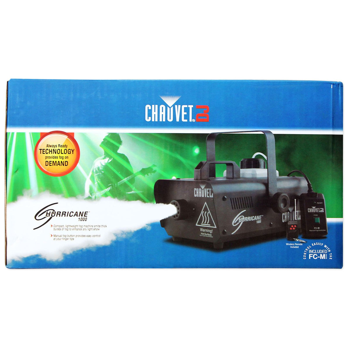 H1000 Hurricane Fog Machine + Tripod Scrim