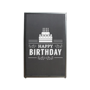 ProX XF-SHBD21 2) Happy Birthday Facade Enhancement Scrim - White Print on Black