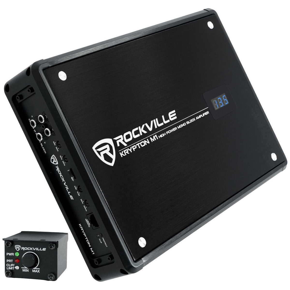 Rockville W10K6D2 V2 10" 2000w Subwoofer+Vented Sub Box+Mono Amplifier+Amp Kit