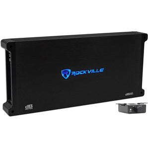 (2) Rockville W12K9D2 V3 12" 8000 Watt Subwoofers+Sealed Sub Box+Mono Amplifier+Amp Kit