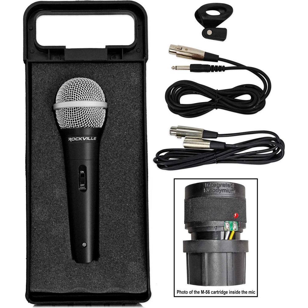 Bluetooth Karaoke Machine System with LEDs, Microphone, Remote & Stand