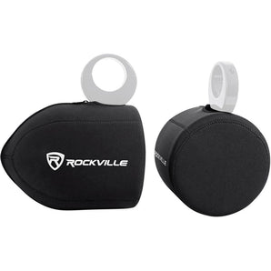Rockville Neoprene Covers For (2) Lanzar AQAWBS8WT 8" Wakeboard Tower Speakers