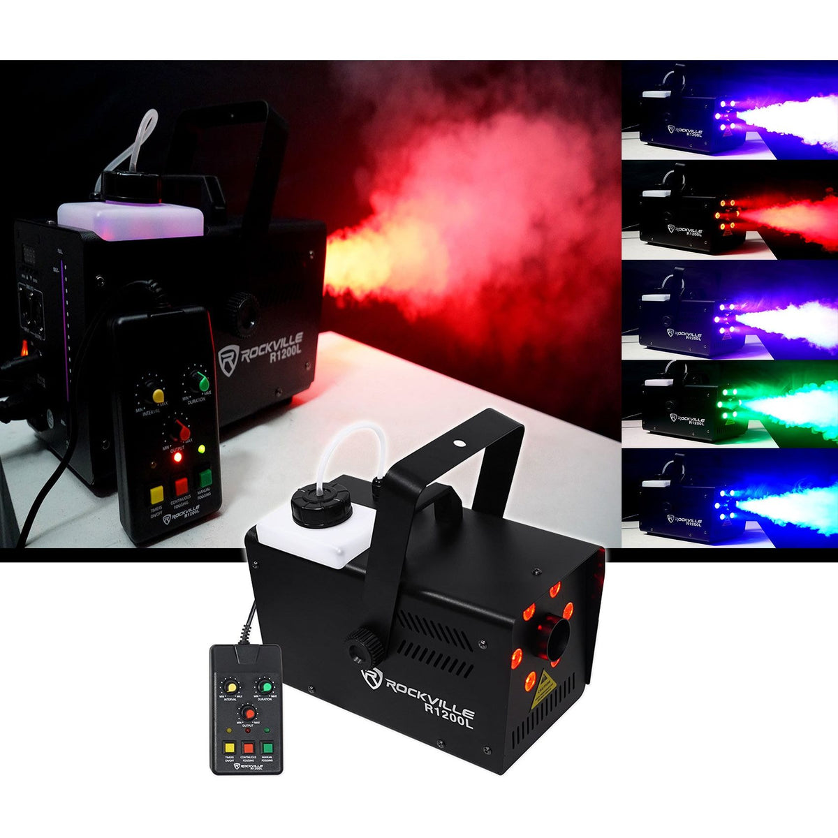 (2) GigBAR Flex Lighting Systems + R1200L Fog Machine Bundle