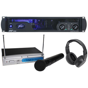 Peavey IPR2 7500 Pro Power 7500w Amplifier+PV-1 U1 Microphone+Headphones