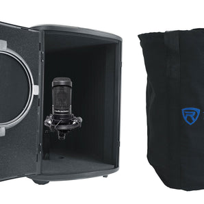 Audio Technica AT2050 Studio Condenser Recording Microphone+Sound Isolation Box
