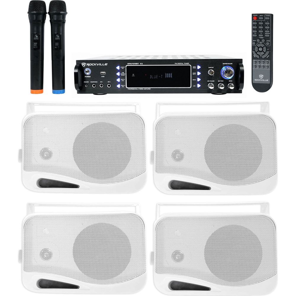 HP4S-8 4-Pack + RPA70WBT Receiver Bundle