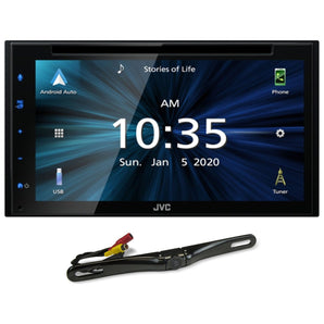 JVC KW-V66BT 6.8" Car CD/DVD Player Apple Carplay Android Receiver+Backup Camera