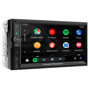 Power Acoustik CPAA-70M 2-Din 7" Carplay/Android/Bluetooth Car Monitor Receiver