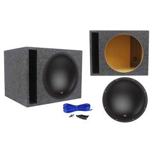 MTX 7515-44 15" 750 Watt RMS Competition Subwoofer + Vented Sub Box Enclosure