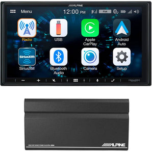 ALPINE iLX-W650 7" Digital Media Bluetooth Carplay Receiver+KTA-200M Power Pack