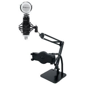 Rockville RCM03 Studio Recording Condenser Microphone Mic+Dual Desktop Stand
