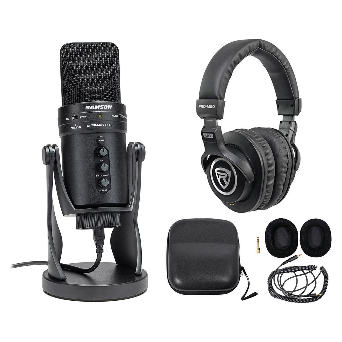 Gaming Streaming Twitch Kit with G-Track Pro Mic and Headphones