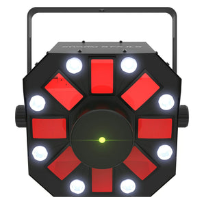 Chauvet DJ Swarm 5 FX ILS RGBAW LED Rotating Derby/Laser/Strobe Light+DMX Cable