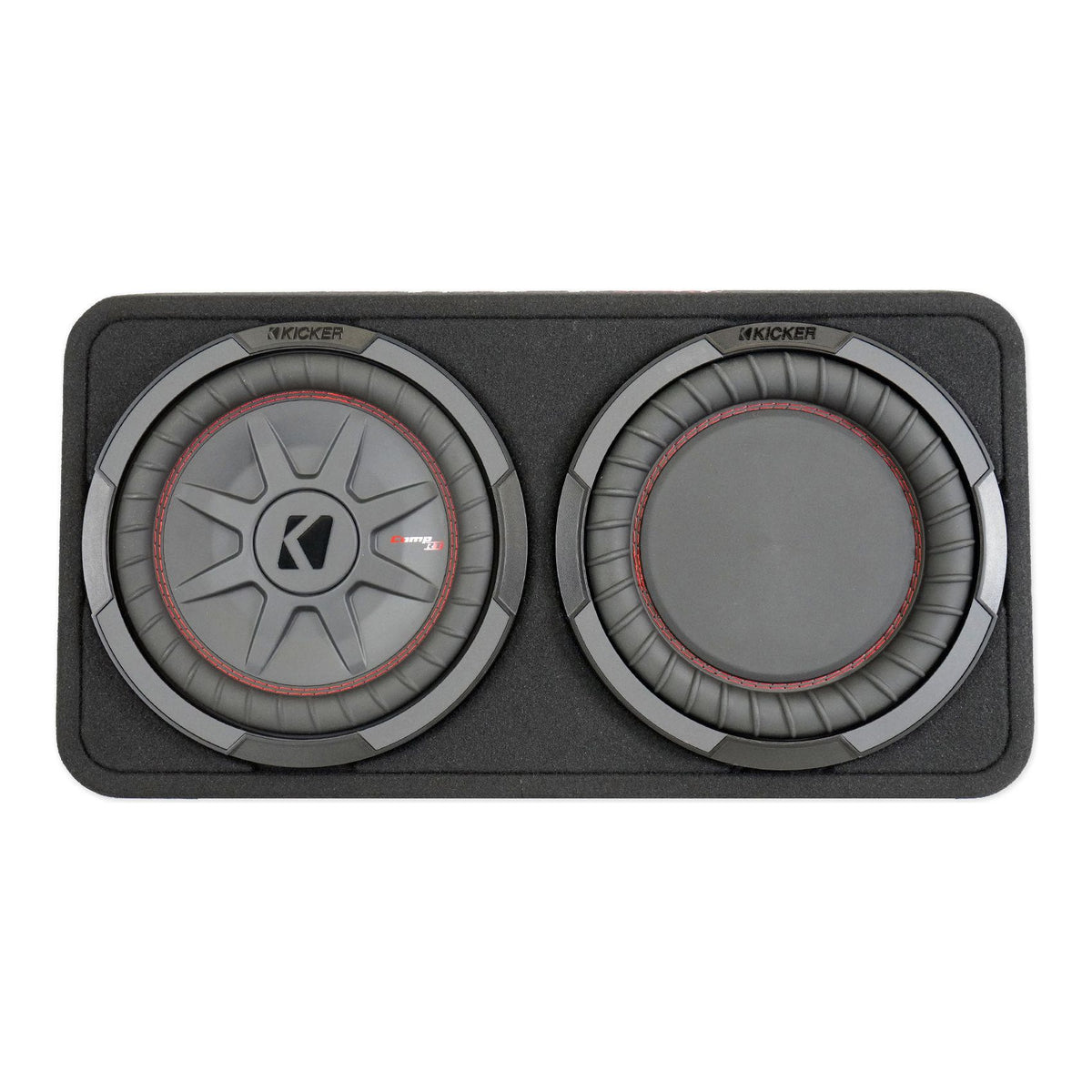 KICKER 48TCWRT102 CompRT 10" 800w Slim Car Subwoofer+Sub Box Enclosure COMPRT10
