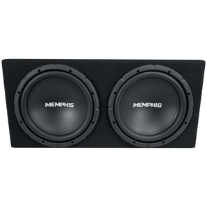 Memphis Audio SRXE212VP Dual 12" 1000w SRX Subwoofer Enclosure+Amplifier Package