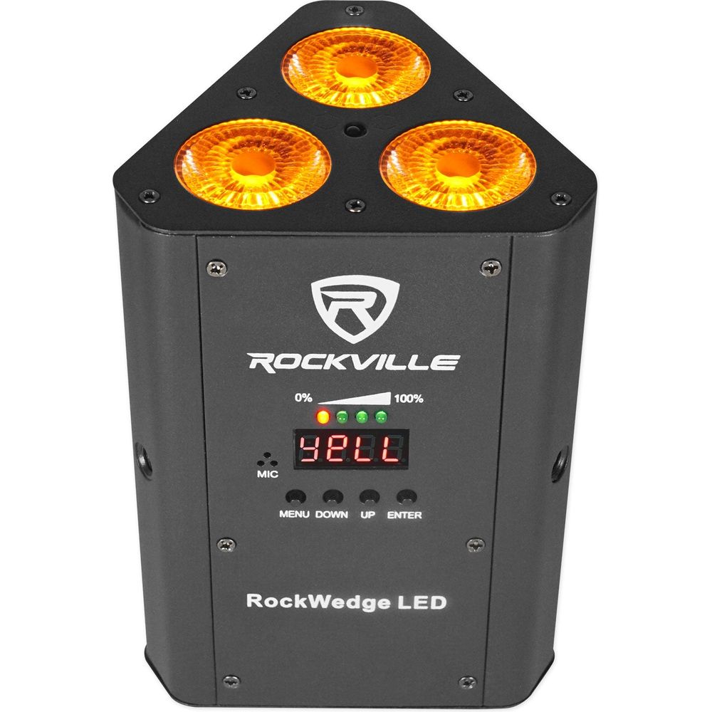 RockWedge LED 4-Pack + ROCKFORCE W2 Controller Bundle
