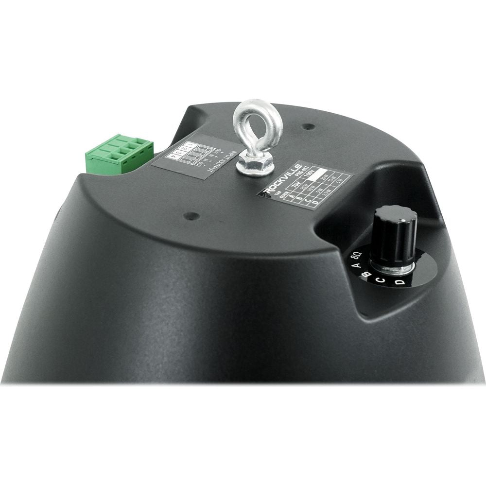 RCS80-1 60W Amp 2-Pack + PEN-65T Black Pendant Speakers Bundle