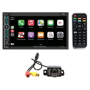 Power Acoustik CPAA-70DM 7" Carplay/Android/Bluetooth Monitor Receiver+Camera