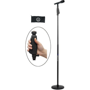 AKG P5I Handheld Dynamic Vocal Microphone+Mic Stand w/ Quick Release Hand Clutch