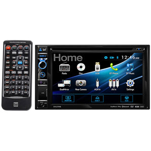 DUAL DV637MB 2-Din 6.2" DVD Bluetooth In-Dash Receiver, USB 6-Band EQ+Aux Cable