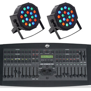 American DJ ADJ DMXOPERATOR PRO 136-Channel DMX Lighting Controller+2) Up-Lights