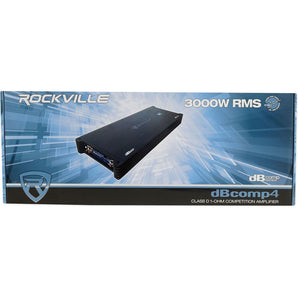 2) Rockville Punisher 12D1 12" 5600w Competition Subwoofers+Mono Amplifier+Wires